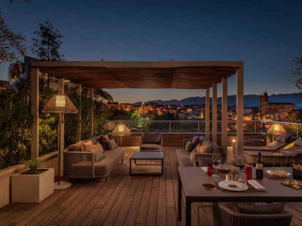 Hotel romántico marqués de riscal elciego - la terraza del hotel